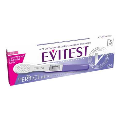 Тест кассета на определение беременности Evitest Perfect держатель колпачок в Доктор Столетов