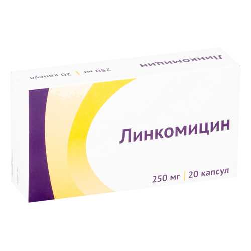 Линкомицина гидрохлорид капсулы 250 мг №20 в Доктор Столетов