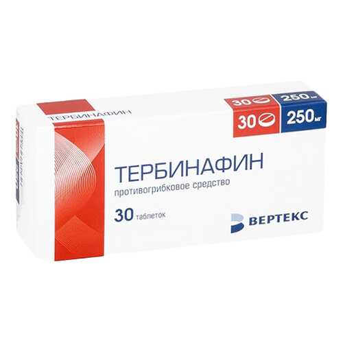 Тербинафин таблетки 250 мг №30 в Доктор Столетов