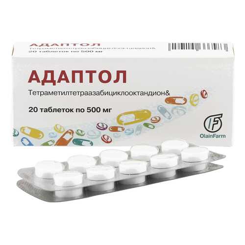 Адаптол таблетки 500 мг 20 шт. в Доктор Столетов