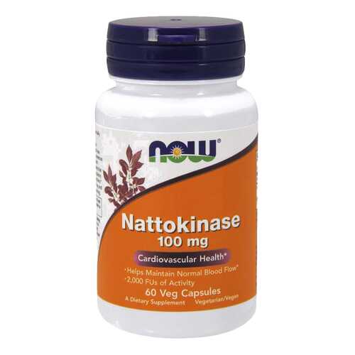 Для пищеварения NOW Nattokinase 100 мг 60 капсул в Доктор Столетов