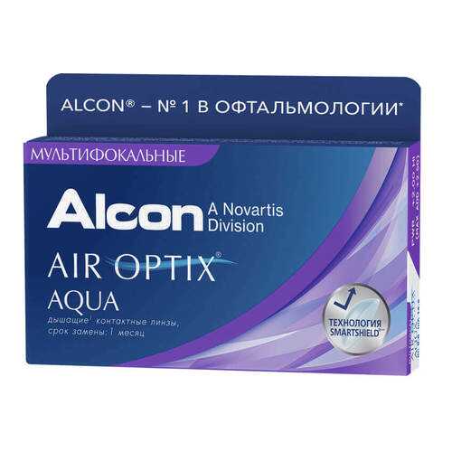 Контактные линзы Air Optix Aqua Multifocal 3 линзы medium +0,50 в Доктор Столетов