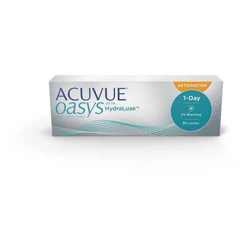 Контактные линзы Acuvue Oasys 1-Day with HydraLuxe for Astigmatism 30 линз -1,75/-1,25/160 в Доктор Столетов
