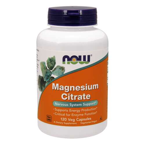 Магний NOW Magnesium Citrate Caps 120 капс. без вкуса в Доктор Столетов
