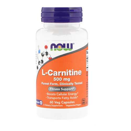 L-карнитин NOW 500 мг 60 капсул в Доктор Столетов
