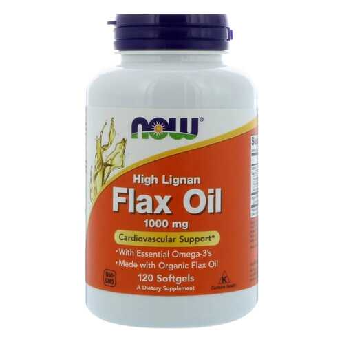 Льняное масло NOW Flax Oil 120 капс. в Доктор Столетов